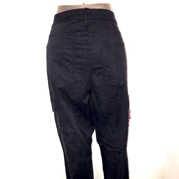 Women’s UPCYCLED HAND CRAFTED GRANNY SQUARES Sz 14 EUC OLD NAVY ROCKSTAR - Picture 15 of 16